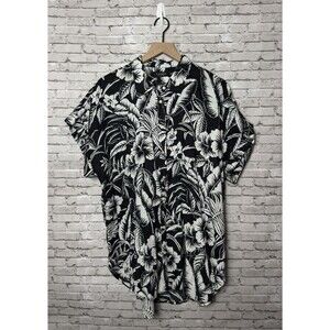 Black Label Lauren Ralph Lauren 100% Linen Shirt Womens XXL Button Up Beach